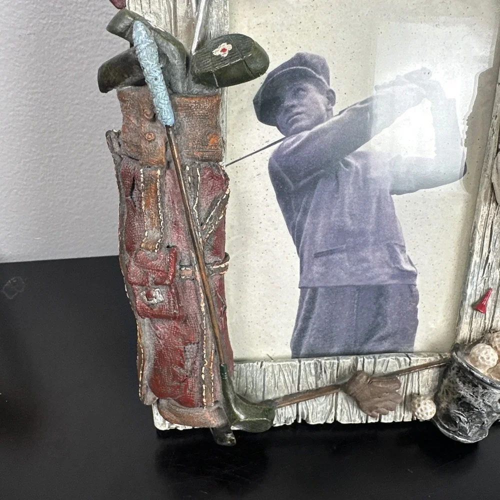 Golf Picture Frame 3D 4x6 Photo Frame Golf Bag Clubs Shoes Tees Decor